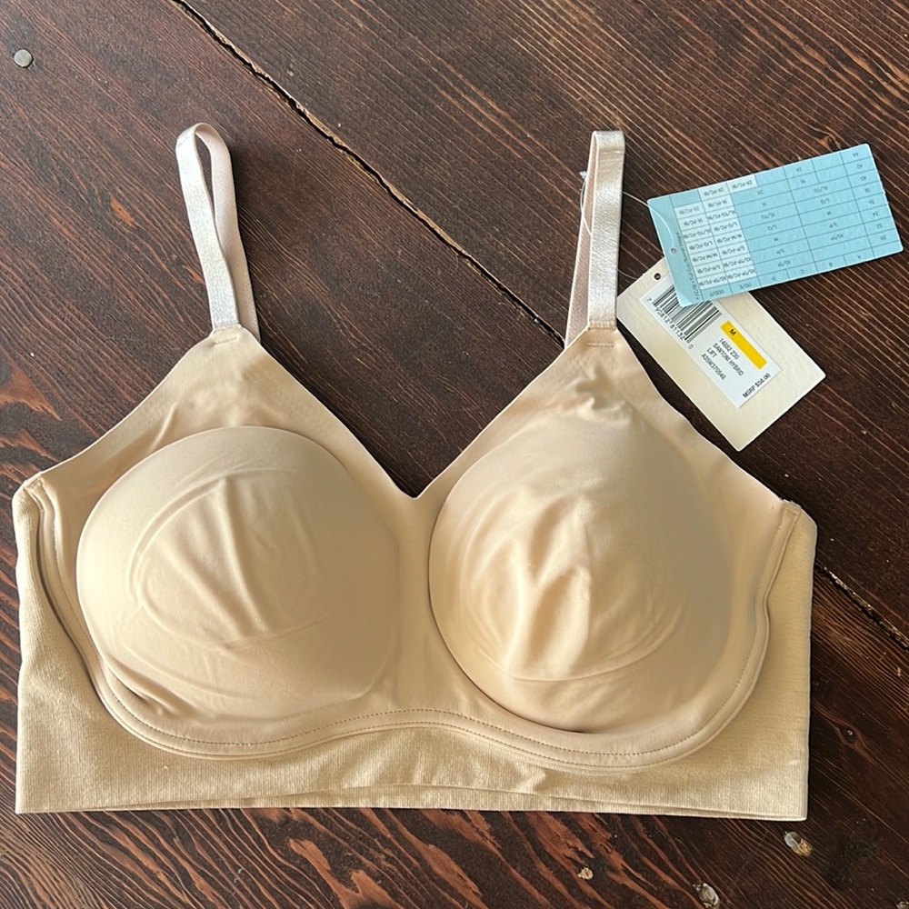 True & Co. Santorini Hybrid Lift Bra Beige NEW!